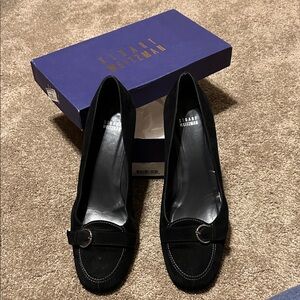 Stuart Weitzman Black Suede Heels